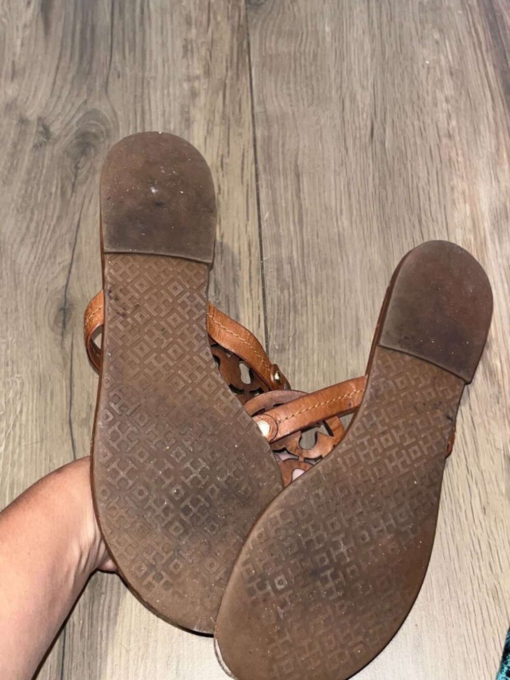 Tory Burch Miller Soft Calf Leather Sandals in Light Sand US 8.5 - Picture 6 of 8